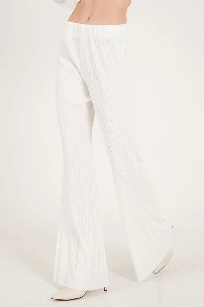 Maria Flared Leg Plisse Pants | Storets (Global)