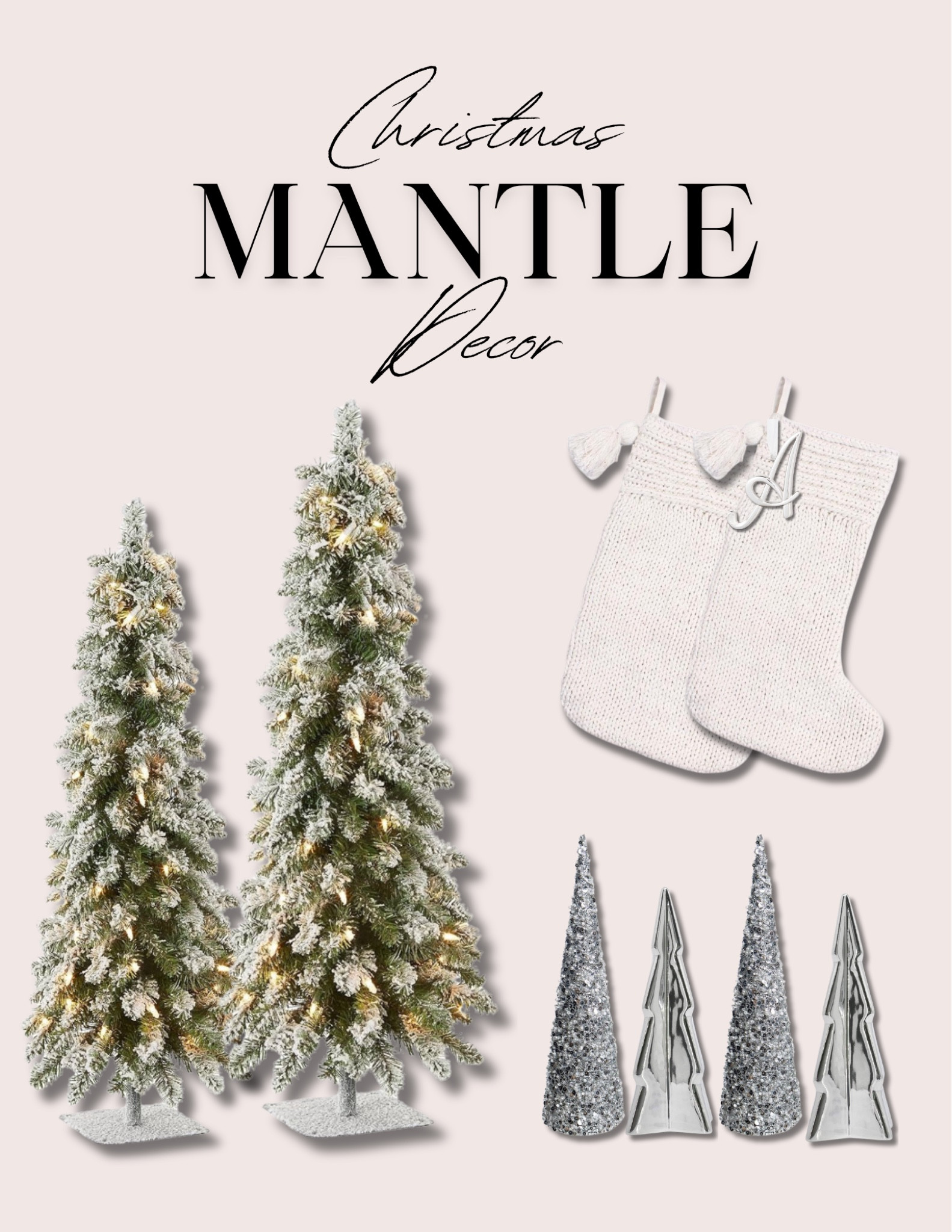 Christmas Mantle Decor ✨🎄 

#LTKSeasonal #LTKHome #LTKHoliday