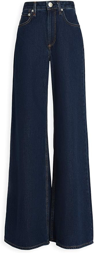 Rag & Bone/JEAN Women's Ruth Super High-Rise Ultra Wide Leg Jeans | Amazon (US)