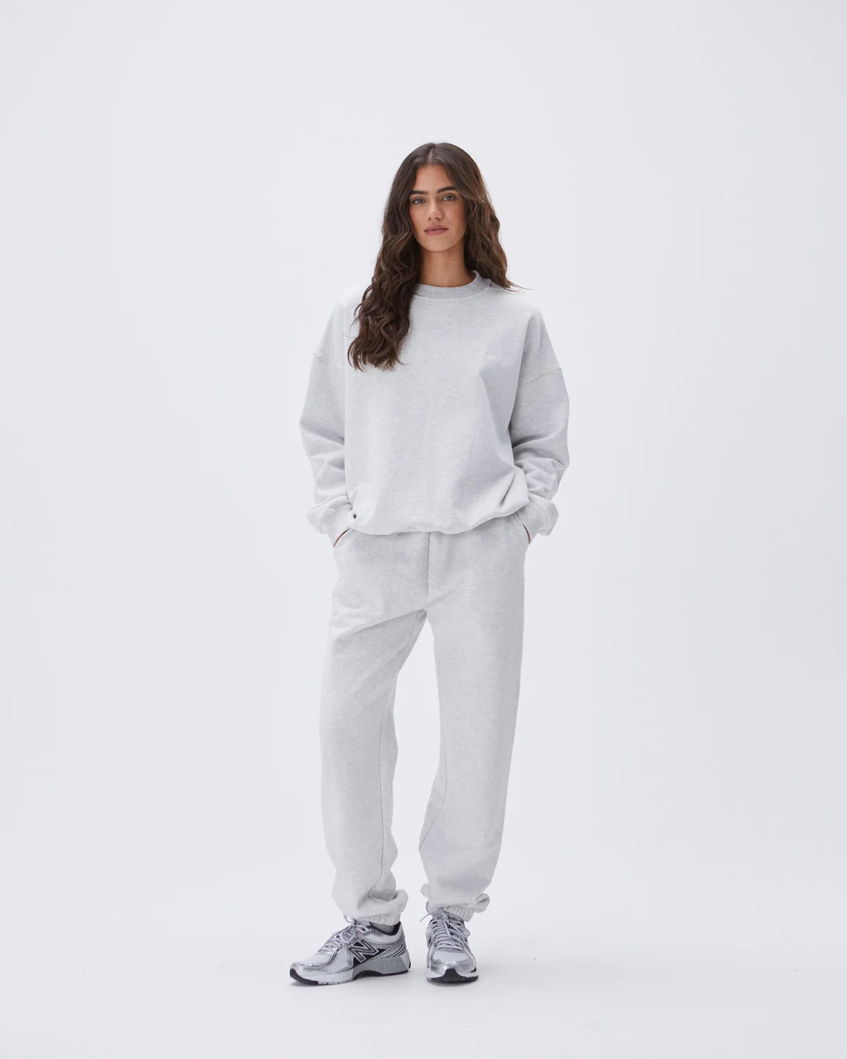 Sweatpants - Light Grey Melange | Adanola UK
