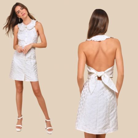 Looking for a dress idea for Easter?

Posh Confidence Ivory Jacquard Collared Tie-Back Mini Dress


#LTKfindsunder100