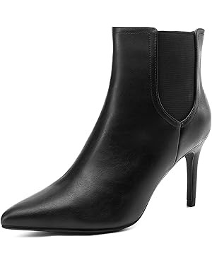 DREAM PAIRS Women's Pointed Toe Stiletto High Heel Ankle Booties | Amazon (US)