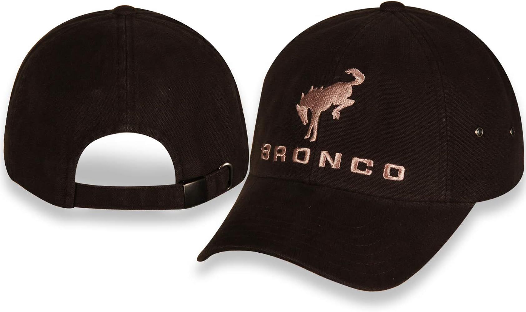 New Ford Bronco Dark Brown Unstructured Washed Canvas Cap/Hat with Adjustable Closure | Amazon (US)