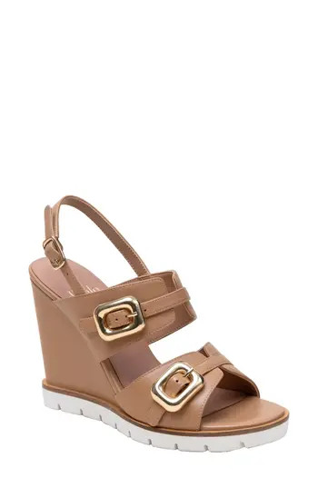 Linea Paolo Elvie Slingback Wedge Sandal in Desert at Nordstrom Rack, Size 5.5 | Nordstrom Rack