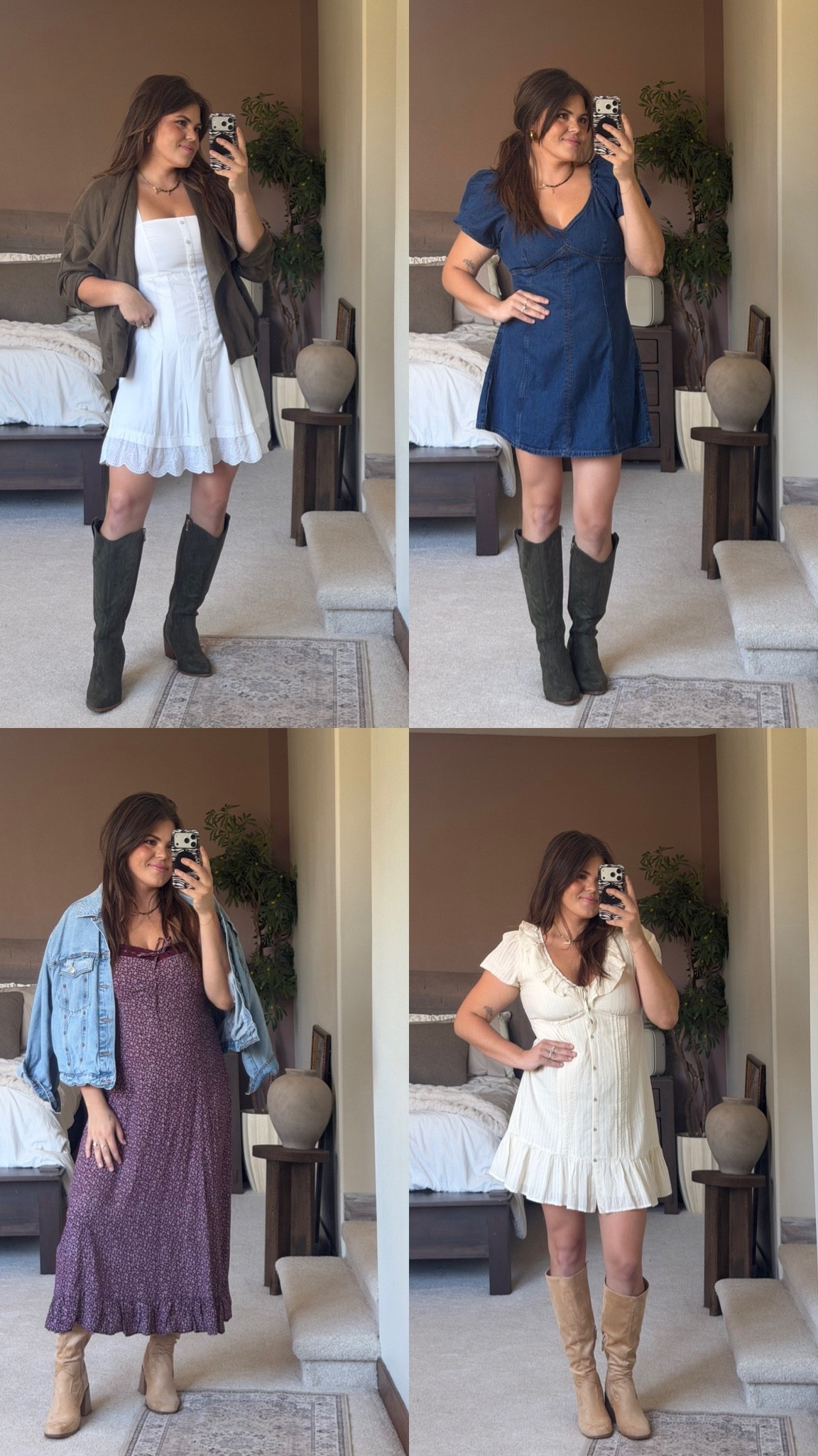 @American Eagle Outfitters @Aerie fall dresses

Wearing large in all!!

Midsize, size 12, size 14, mom style, curvy outfit, thick tummy approved