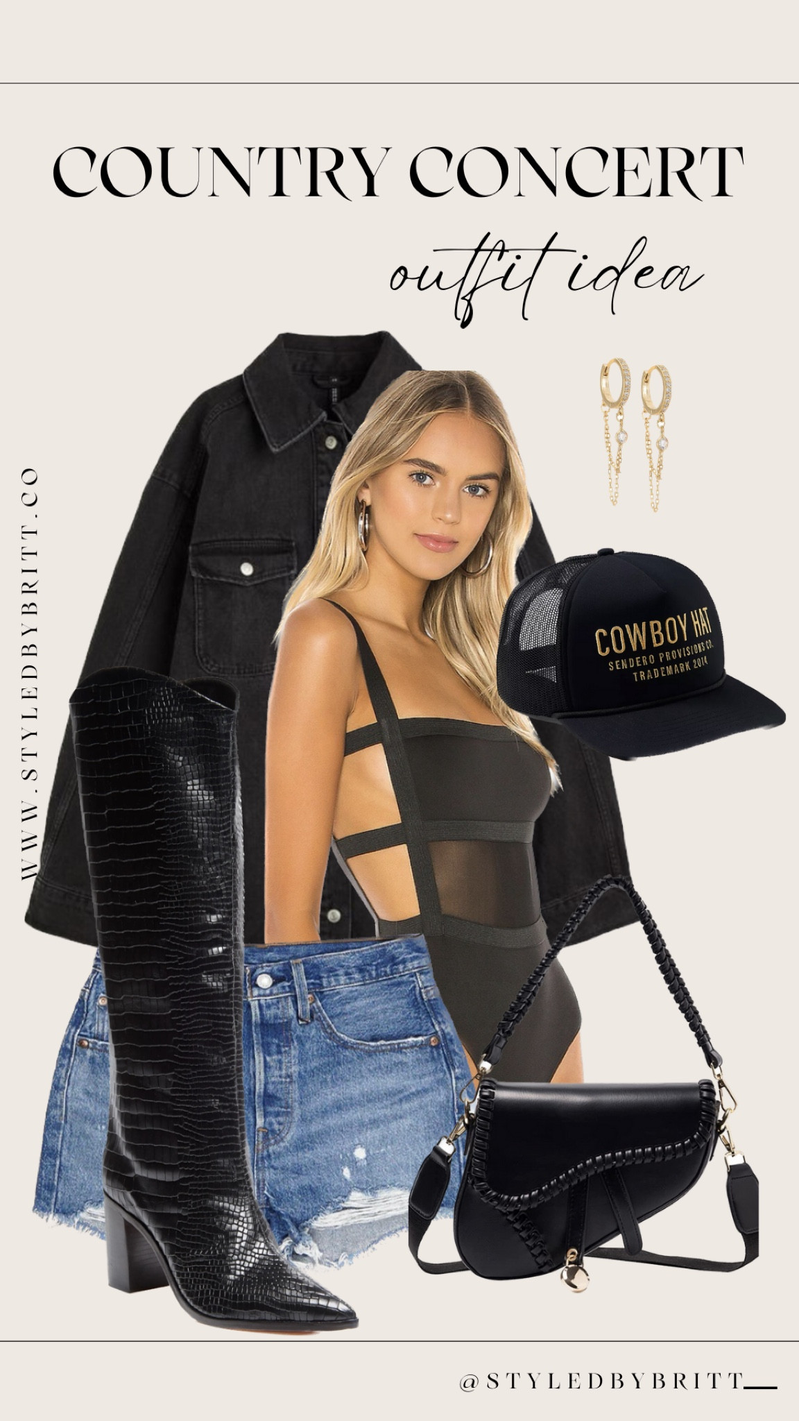 Nashville outfit idea, going out outfit, concert outfit 