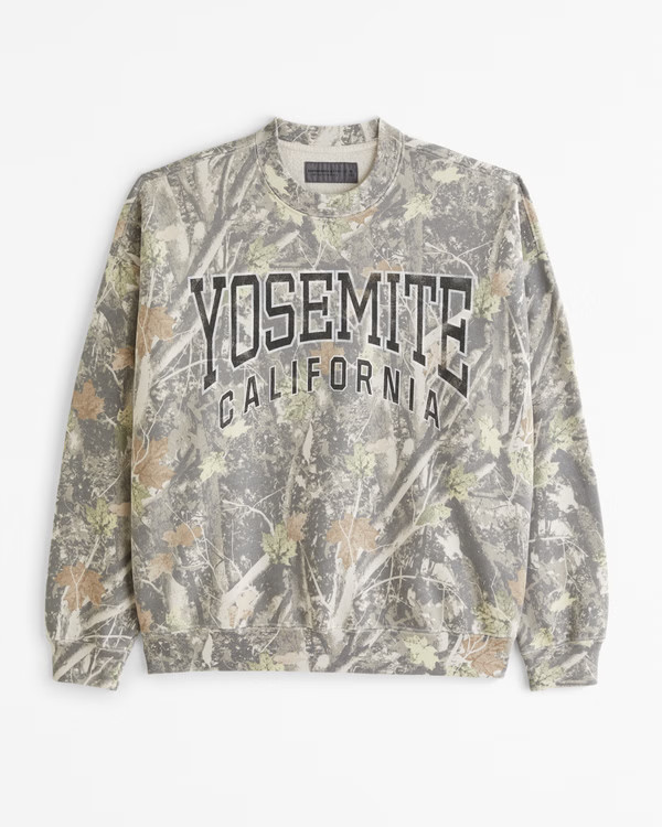 Yosemite Graphic Crew Sweatshirt | Abercrombie & Fitch (US)