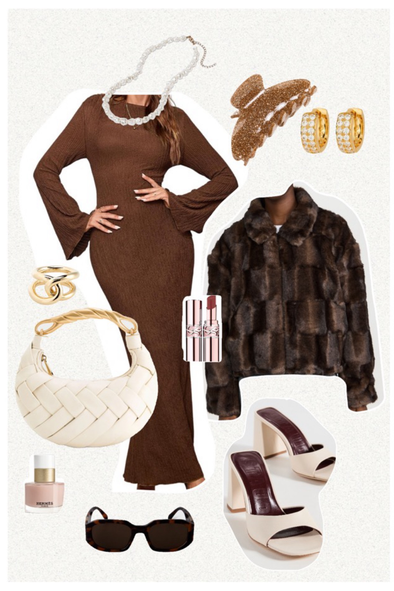 Thanksgiving outfit / Christmas look / glam party outfit ✨✨ brown dress jacket / faux fur jacket / cream bag / gold accessories / cream heels 

Target fashion
Amazon
Shopbop
Gold jewelry 
Faux fur 

#LTKHoliday #LTKCyberWeek #LTKParties