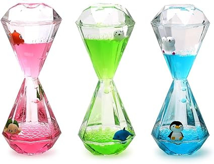 XINBAOHONG Liquid Motion Bubbler for Kids and Adults Hourglass Liquid Bubbler Timer for Sensory P... | Amazon (US)