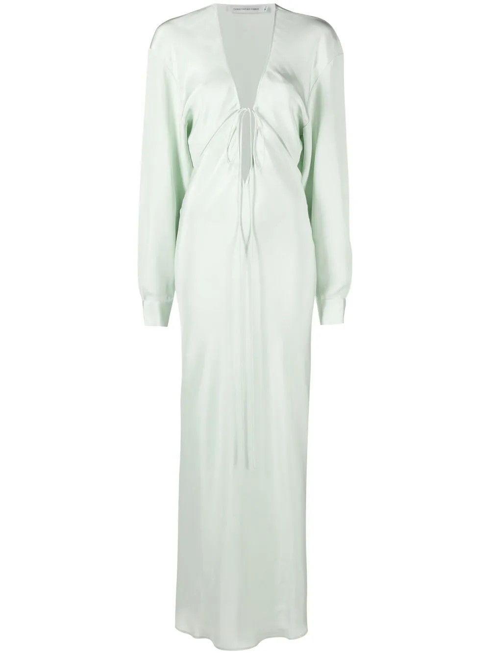 Christopher Esber Triquetra V-neck Gown - Farfetch | Farfetch Global