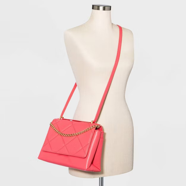 Square Woven Satchel Handbag - A New Day™ Pink | Target