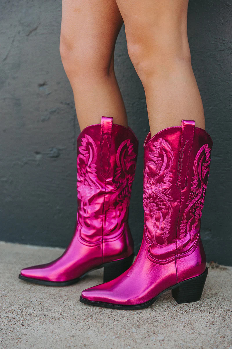 BuddyLove X Billini | Danilo Western Boots | Raspberry | BuddyLove