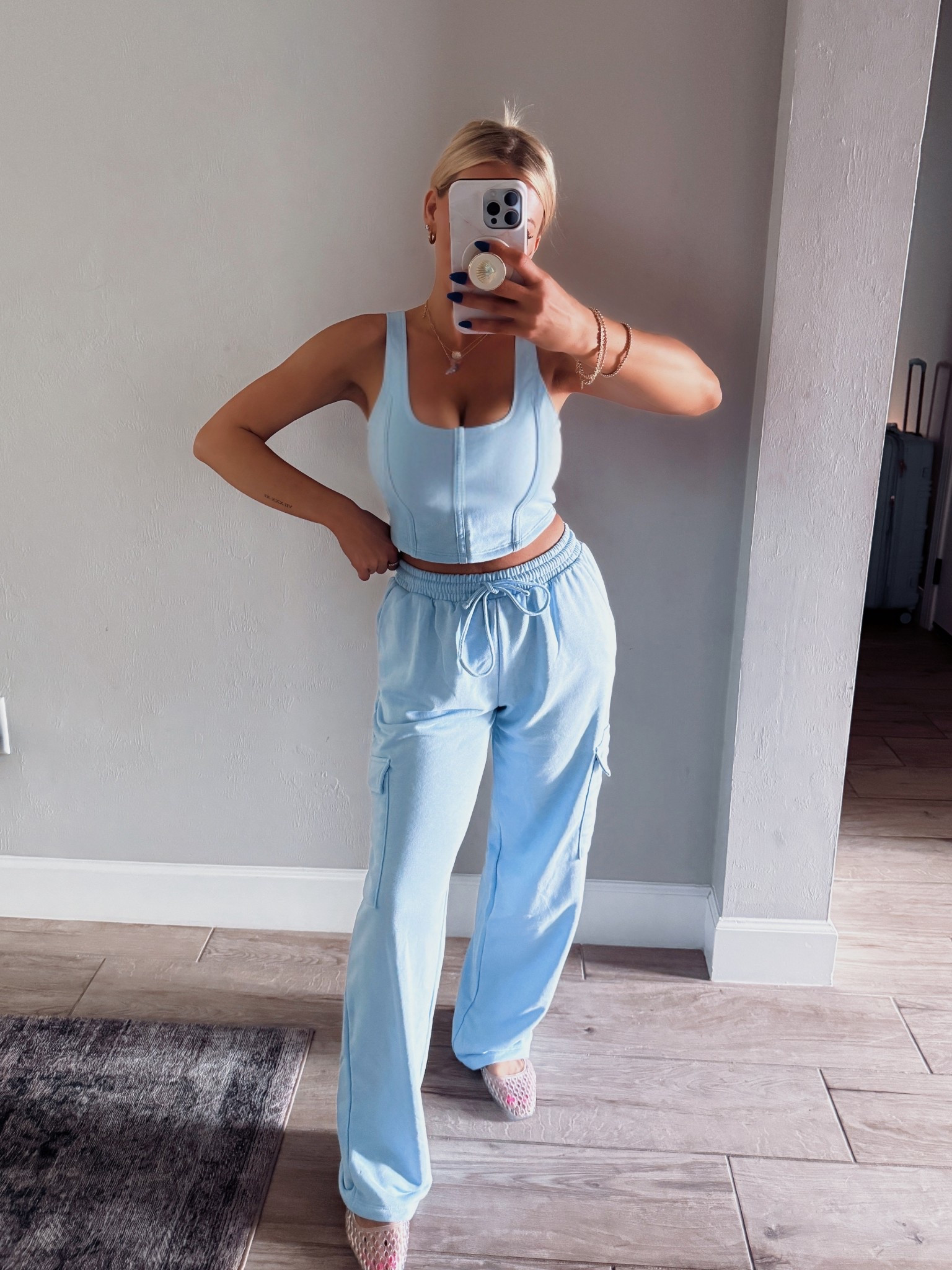 The most perfect casual throw on and go set for running errands, snag all the colors! I love the blue and brown ☺️ 

Size XS 

Walmart fashion Walmart finds affordable fashion matching sets

#LTKootd