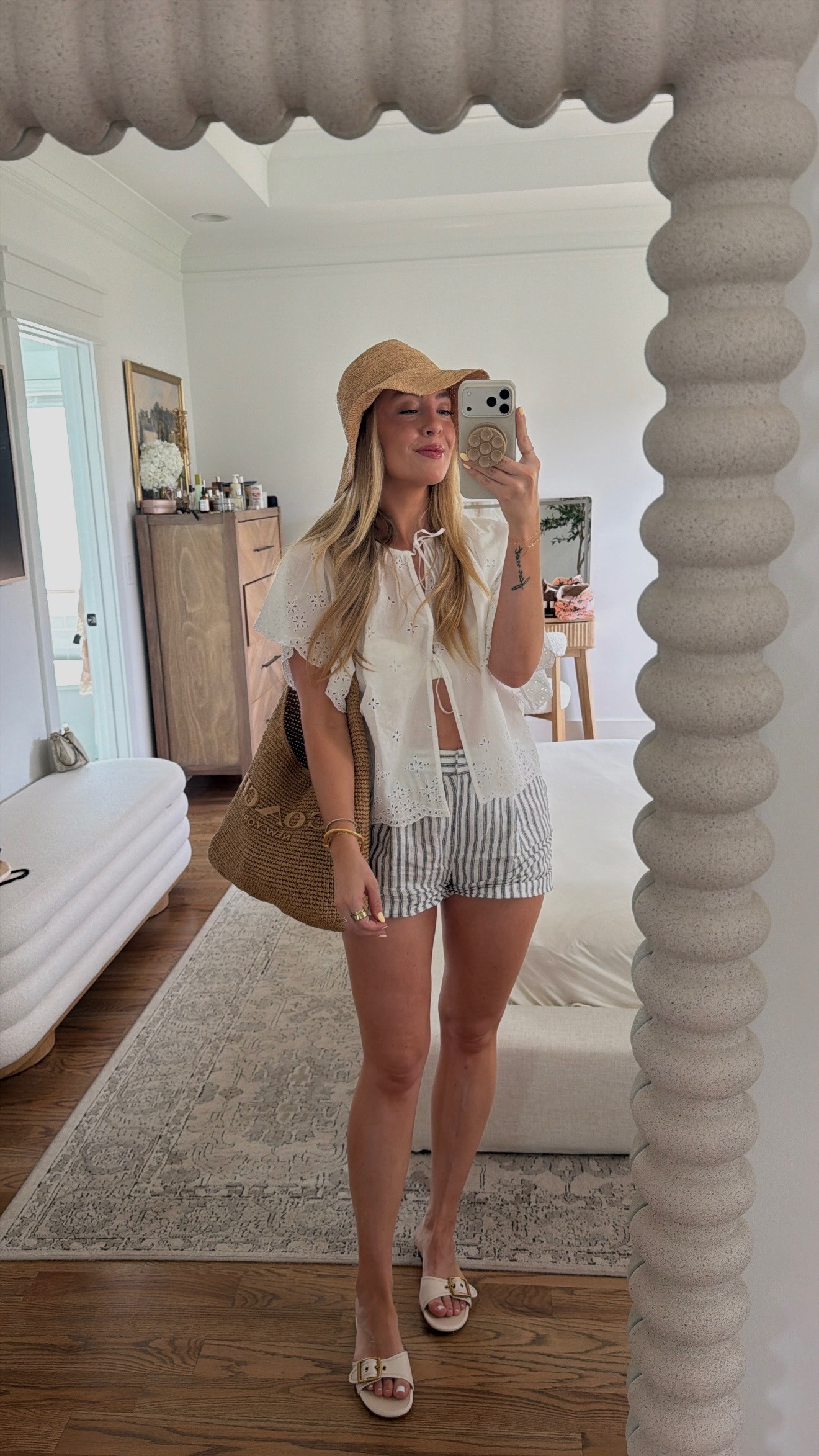 resort wear, resort wear women, pool day outfit, poolside outfit, beach vacation outfit, vacation outfit women, tropical vacation outfit, beach club outfit, white bikini, white swimsuit, swimsuit outfit, striped shorts outfit, linen shorts outfit, raffia hat, straw sun hat, woven beach bag, beach bag outfit, vacation style, vacation fashion, resort vacation outfit, summer vacation outfit, cruise outfit women, tropical resort outfit, beachwear women, poolside style, vacation wardrobe, vacation clothes women, travel outfit women, beach resort outfit, summer style women, coastal style outfit, European summer outfit, summer travel outfit, classic vacation style, timeless summer outfit, women's vacation fashion, warm weather outfit, beach style, getaway outfit, resort fashion, neutral summer outfit, vacation essentials, pool outfit, chic vacation outfit, summer wardrobe, travel wardrobe, beach vacation style, resort outfit inspiration, summer outfit ideas, vacation outfit idea

#LTKSwim #LTKootd #LTKSeasonal