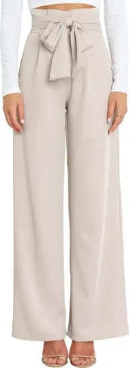 Kieran Tie Waist Wide Leg Pants | Nordstrom