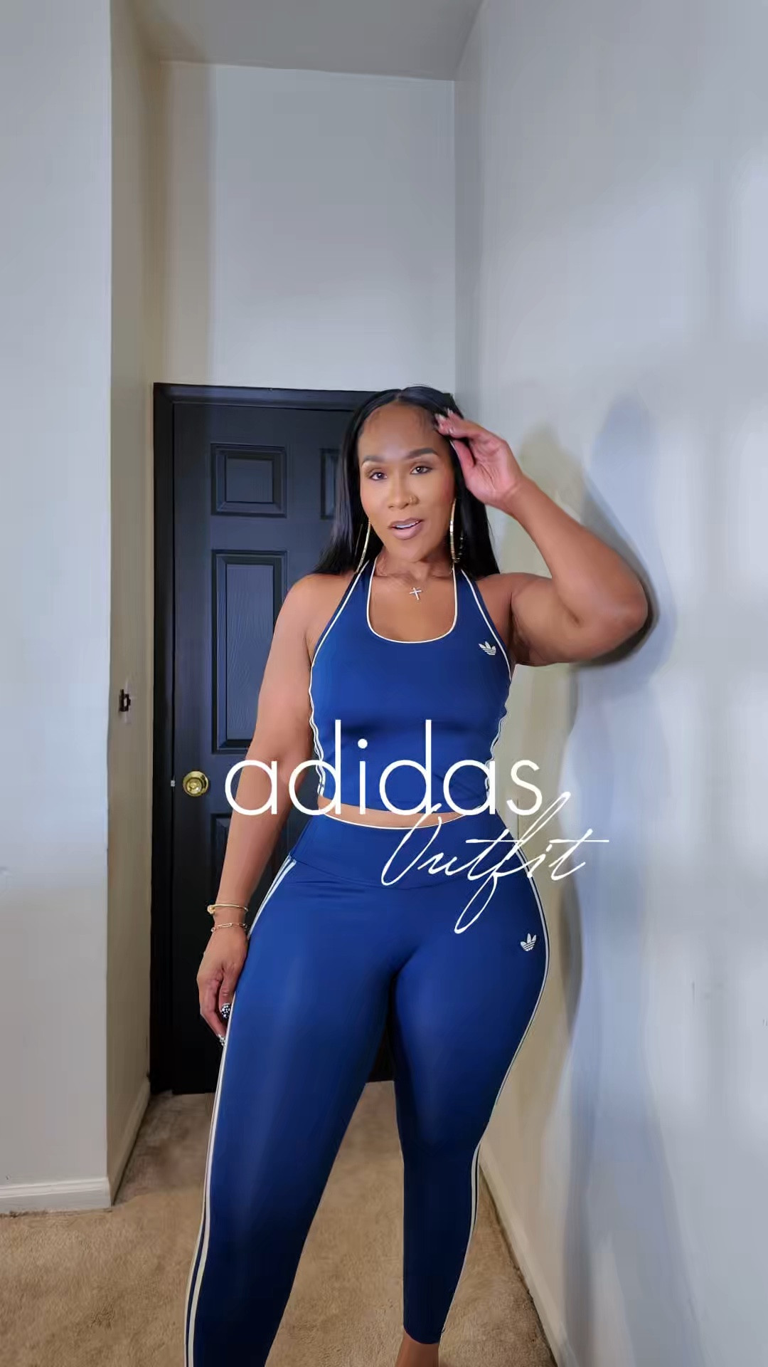 I'm a matching set girl, period! @adidas 

I’m 5’7 “ 185 lbs 
Top: Medium / Small 
Bottoms: Medium

#LTKootd #LTKActive #LTKMidsize
