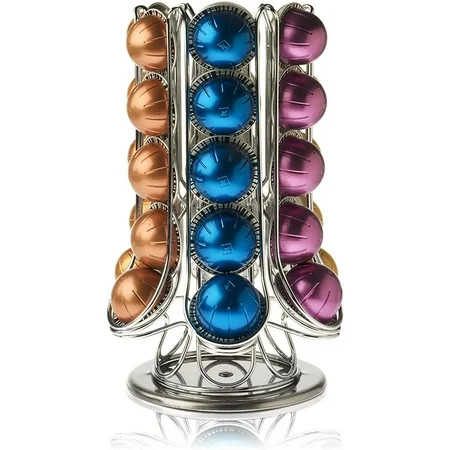 Pod Holder for 30+ Nespresso Vertuo Vertuoline Pods- Extra Storage Available Inside Carousel – Capsu | Walmart (US)