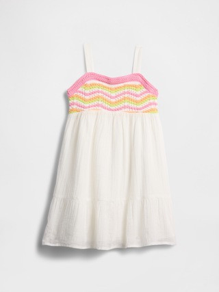 babyGap Crochet Tiered Dress | Gap Factory | Gap Factory