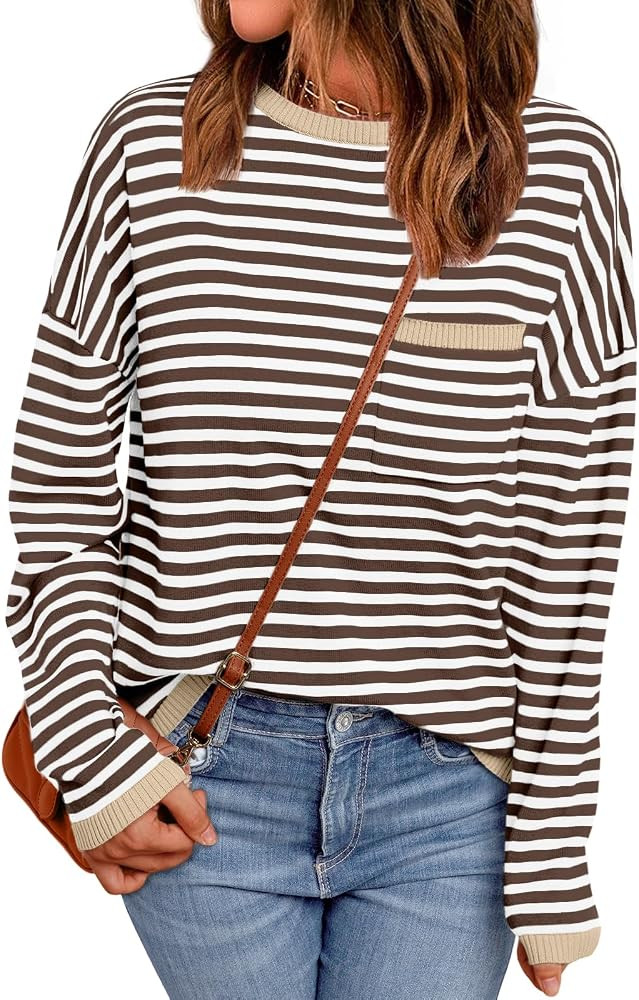 LILLUSORY Womens Striped Lightweight Sweaters 2026 Fall Fashion Outfits | Amazon (US)
