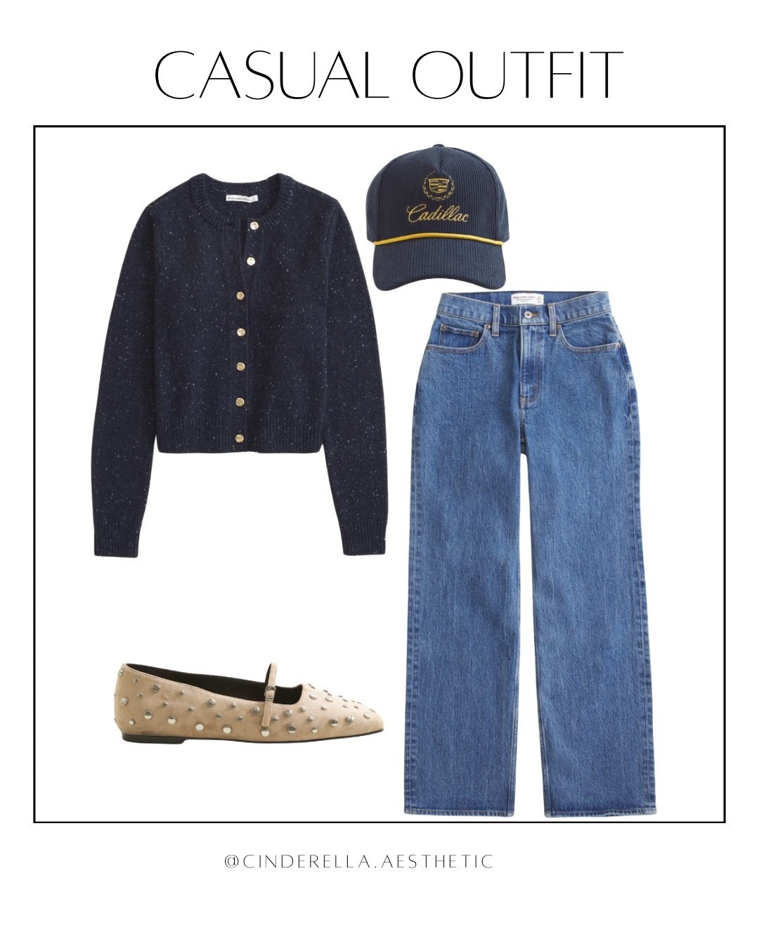 Casual jeans outfit, cardigan, ballet flats

#LTKFindsUnder100 #LTKShoeCrush #LTKPetite