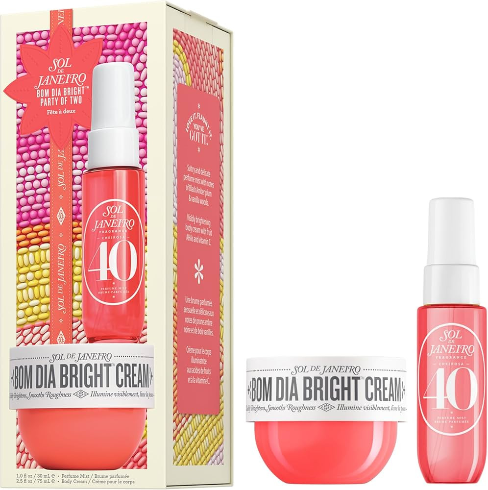 Sol de Janeiro Party of Two Beauty Gift Set | Travel Size Body Cream & Perfume Mist Minis | Limit... | Amazon (US)