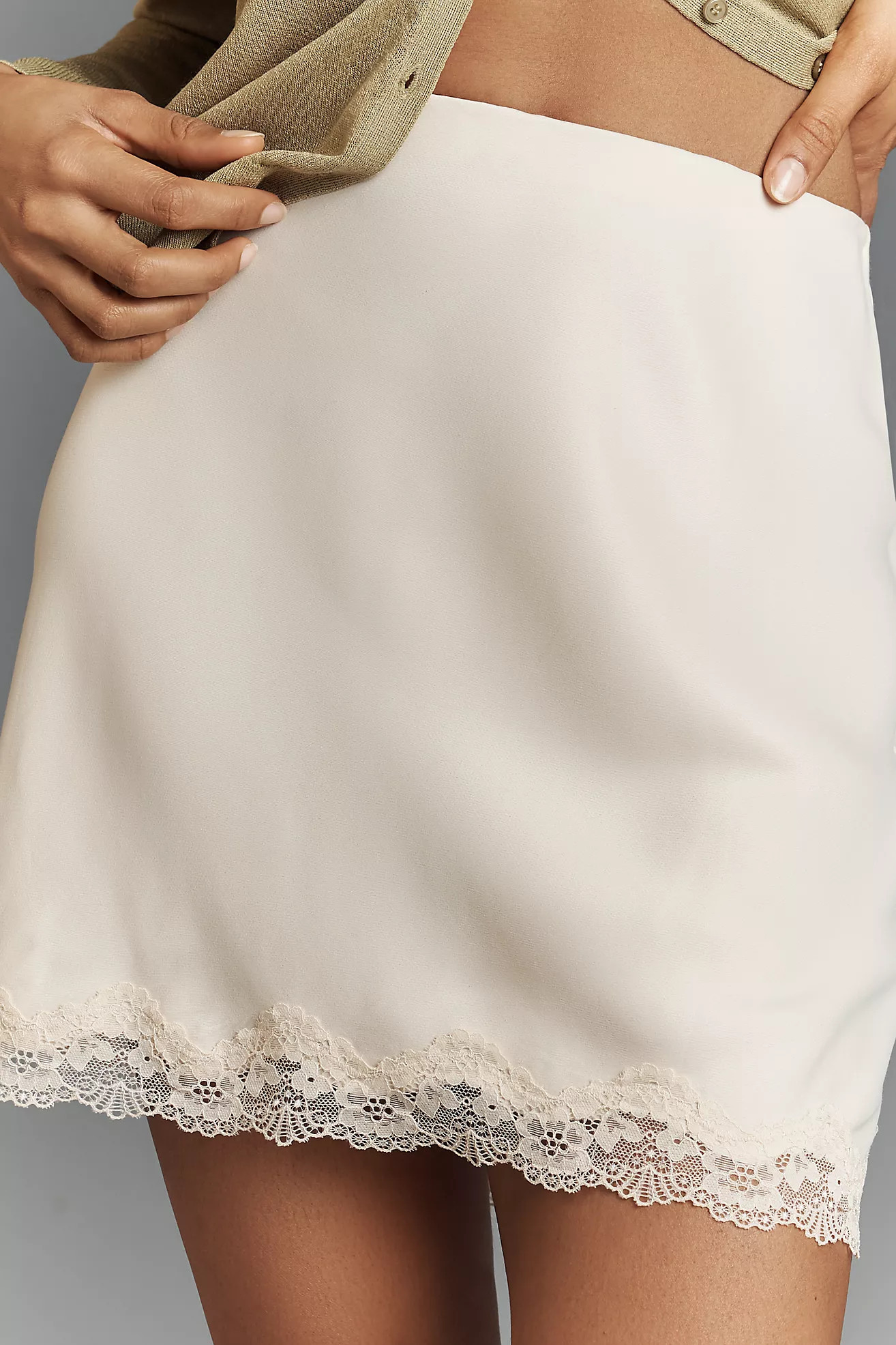 The Tilda Mini Slip Skirt: Lace Edition | Anthropologie (US)