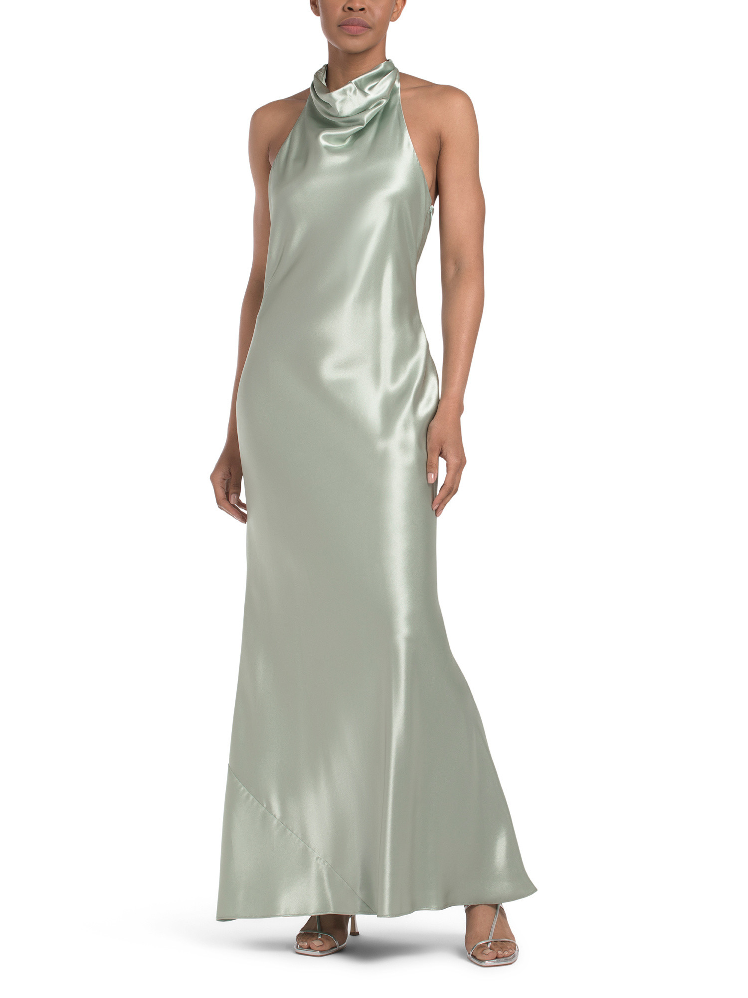 Cowl Neck Luxe Satin Gown | TJ Maxx