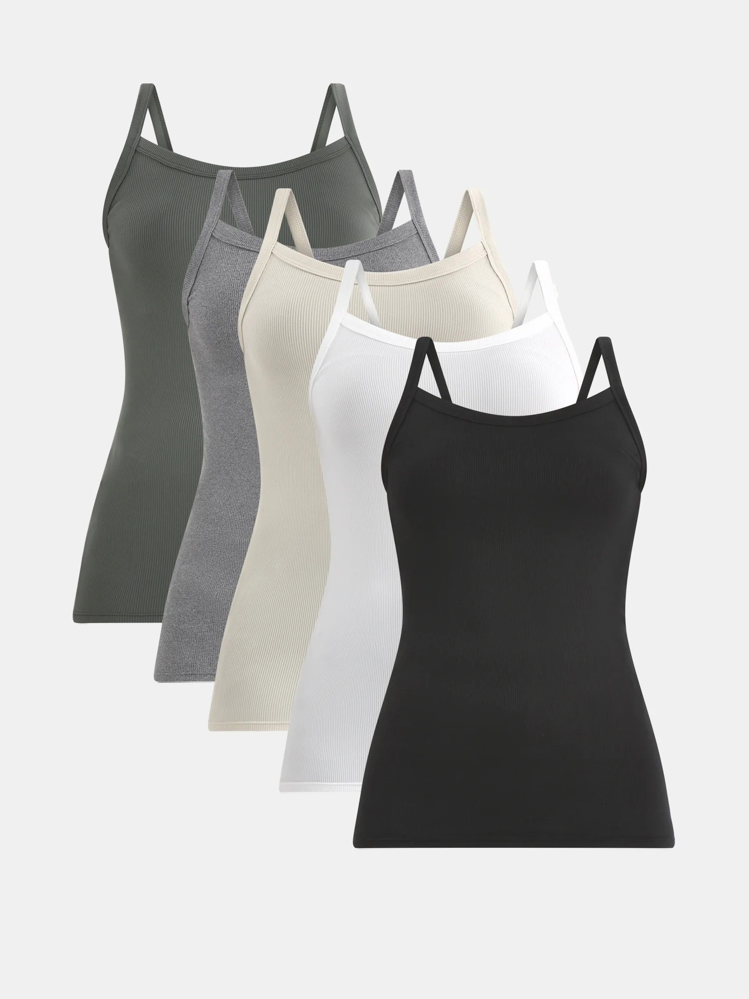 No Boundaries Ribbed Cami Top, 1 or 5-Pack, Women's | Walmart (US)
