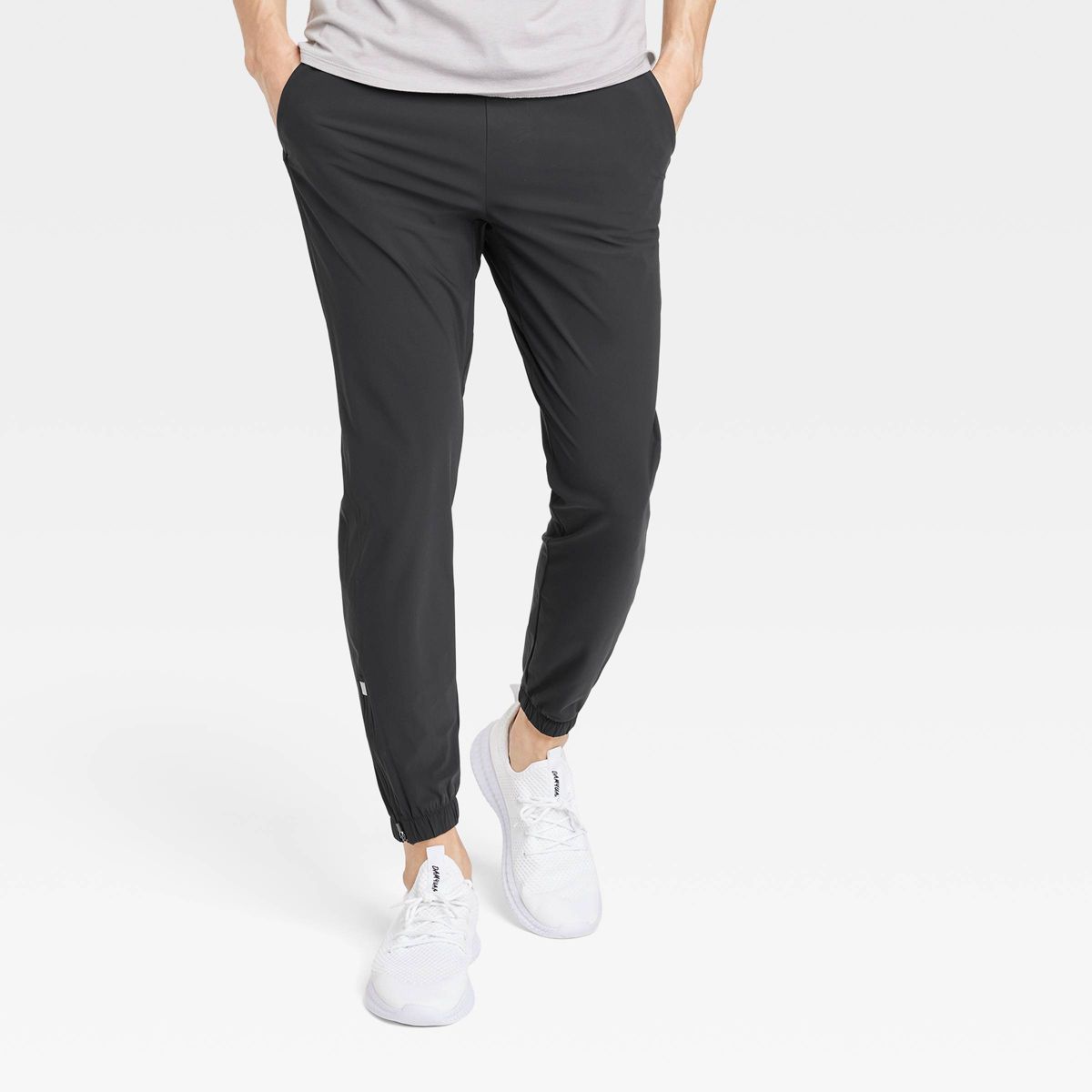 Men's Lightweight Tricot Joggers - All In Motion™ Black XXL | Target