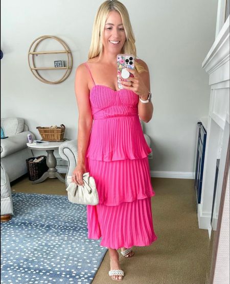 One of the best selling dresses on my page is back in stock in 6 colors and are markdown today with code HELLOSUN! If you have a summer wedding or other event I highly recommend this. I am in the small but it is tight in the rib cage and bust. Size up if larger chested.

New arrivals for summer
Summer fashion
Summer style
Women’s summer fashion
Women’s affordable fashion
Affordable fashion
Women’s outfit ideas
Outfit ideas for summer
Summer clothing
Summer new arrivals
Summer wedges
Summer footwear
Women’s wedges
Summer sandals
Summer dresses
Summer sundress
Amazon fashion
Summer Blouses
Summer sneakers
Women’s athletic shoes
Women’s running shoes
Women’s sneakers
Stylish sneakers

#LTKWedding #LTKSeasonal #LTKStyleTip
