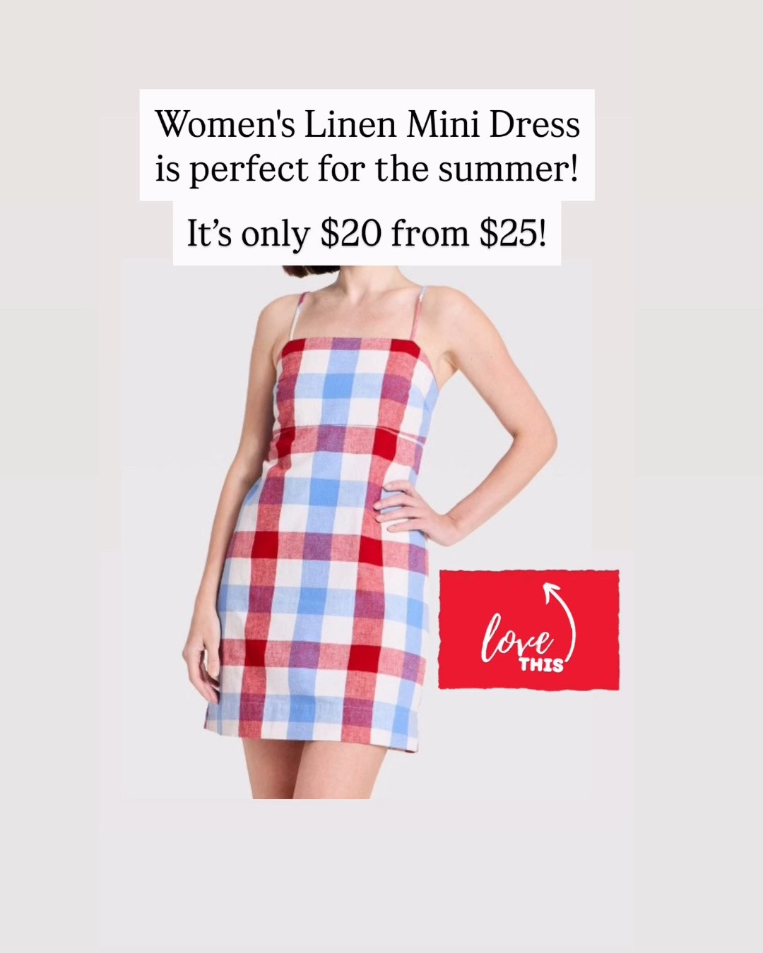 Women's Linen Mini Dress is $20 from $25

#LTKSaleAlert