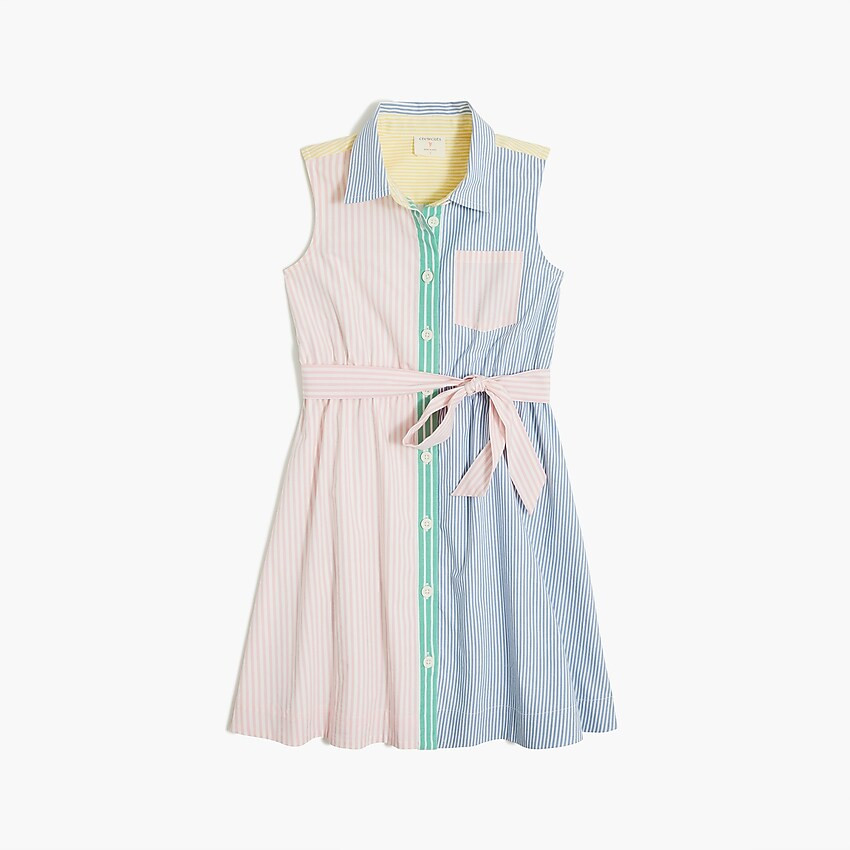 Girls' mixed-stripe shirtdress | J.Crew Factory