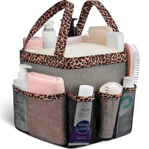 Attmu Mesh Shower Caddy Portable for College Dorm Room Essentials with 8 Pockets, Hanging Shower Caddy Dorm Basket, Quick Dry Shower Bag for Bathroom | Amazon (US)