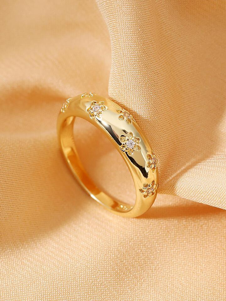 Cubic Zirconia Decor Ring | SHEIN USA | SHEIN