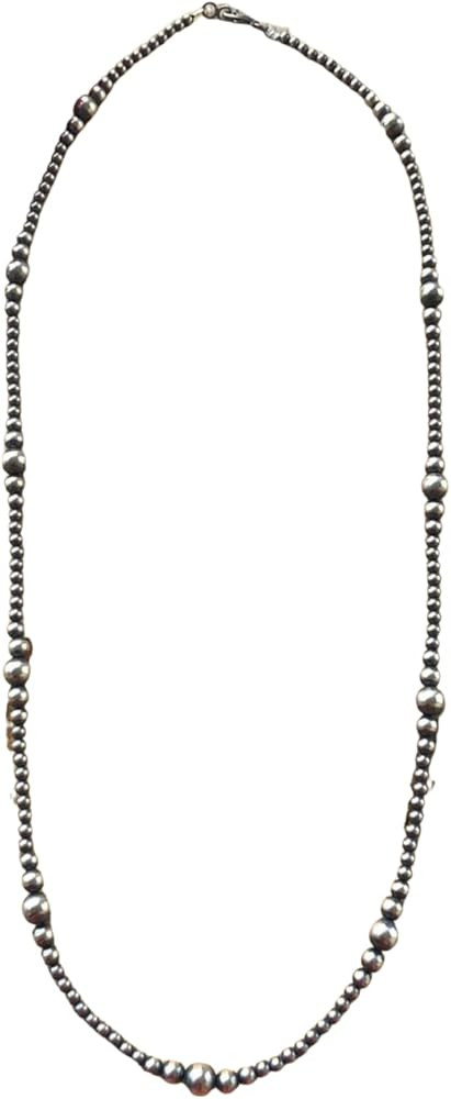 30" "Navajo Style" Sterling Pearls | Amazon (US)