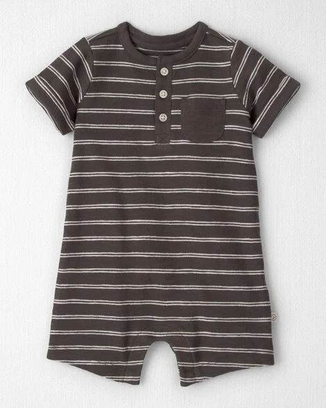 Baby Romper Made with Organic Cotton in Stripes  - Little Planet | Carter's | Carter's Inc