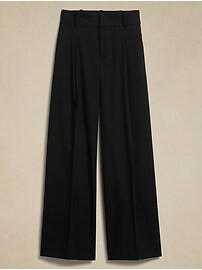 Loulou Wide-Leg Flannel Pant | Banana Republic Factory
