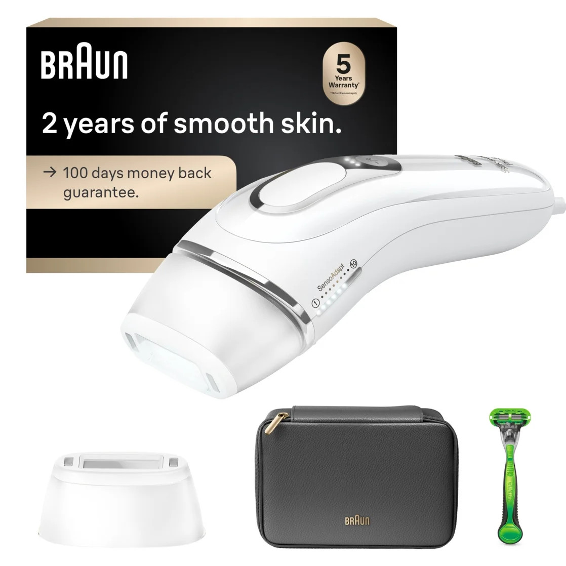 Braun IPL Laser Hair Removal for Women, Silk Expert Pro 5145, Permanent Hair Reduction | Walmart (US)