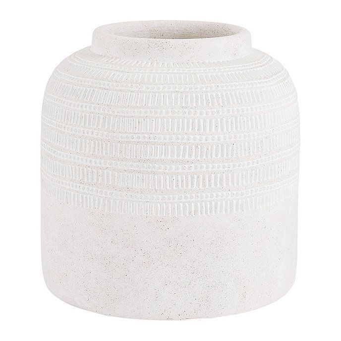 Esme White Terracotta Vase | Ballard Designs, Inc.