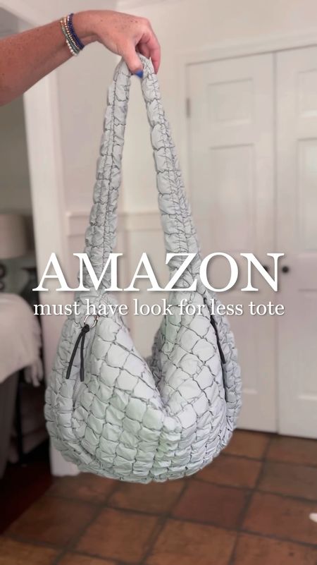 Amazon must have looked for less quilted tote bag
Currently on sale 10% off/$44.98 

It was just restocked in 10 really pretty colors, after being unavailable for several months . the quality of these bags are 10 /10! The material, the size, the zipper pulls—Everything looks so similar to my free people bags, but for more than 35% cheaper than the free people.



#LTKItBag #LTKSaleAlert #LTKStyleTip