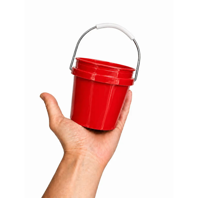 Hyper Tough 0.4 Quart Red Mini Bucket, Small Durable Utility Pail for Cleaning, Crafts & Storage | Walmart (US)