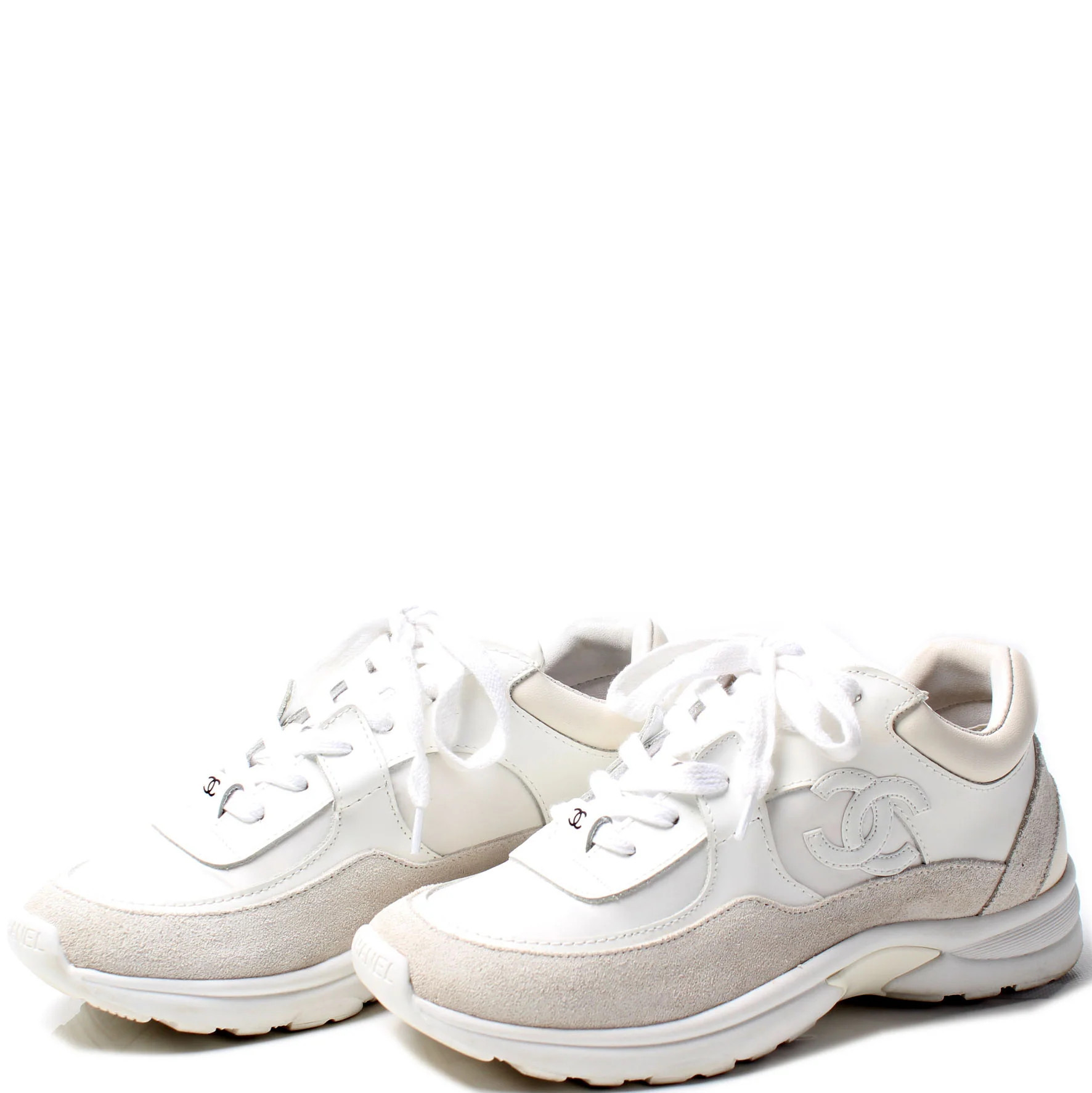 CC Satin and Suede Sneakers Size 37 | Keeks Designer Handbags