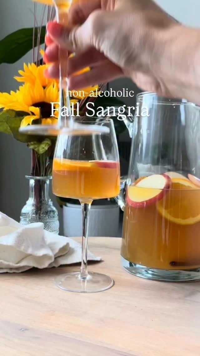 My viral batch Fall mocktail is back! 🙌

Here’s the first batch Fall mocktail you can make for you and your girlies! So delish and looks like Fall in a glass. 

Comment FALL and I’ll send you the recipe and my favorite NA white wine or see below!

Add your NA wine of choice (I’ll share some of my favorites), apple cider and maple syrup to a pitcher. Then add apple slices, orange slices and cinnamon sticks. Stir it all together. Serve in wine glasses with apple and orange garnish and sprinkle cinnamon on top. Cheers! ✨

Save this to make for the first day of Fall! 

Ingredients 
• 1 bottle of NA white wine
• 1 ½ cups of apple cider
• 2 oz maple syrup
• slices of apples 
• slices of oranges
• cinnamon sticks
• cinnamon

Favorite Non-Alcoholic White Wines:
• Saint Viviana Sauvignon Blanc
• Surely Sauvignon Blanc
• Noughty Blanc
• Oddbird 
#fallrecipes #mocktails #mocktailgirlie #mocktailrecipe #sangria