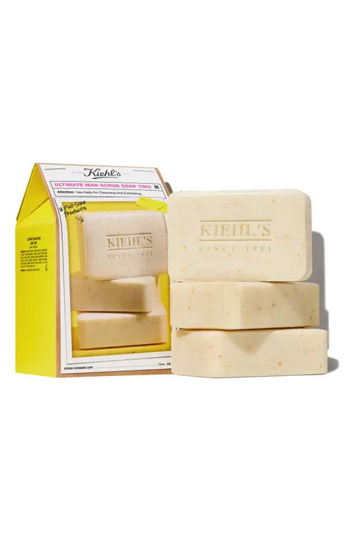 Kiehl's Since 1851 Ultimate Man Scrub Soap Bar Trio $60 Value at Nordstrom | Nordstrom