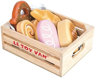 Amazon.com: Le Toy Van - Wooden Honeybee Market Cheese & Dairy Crate | Wooden Market Stall Food |... | Amazon (US)