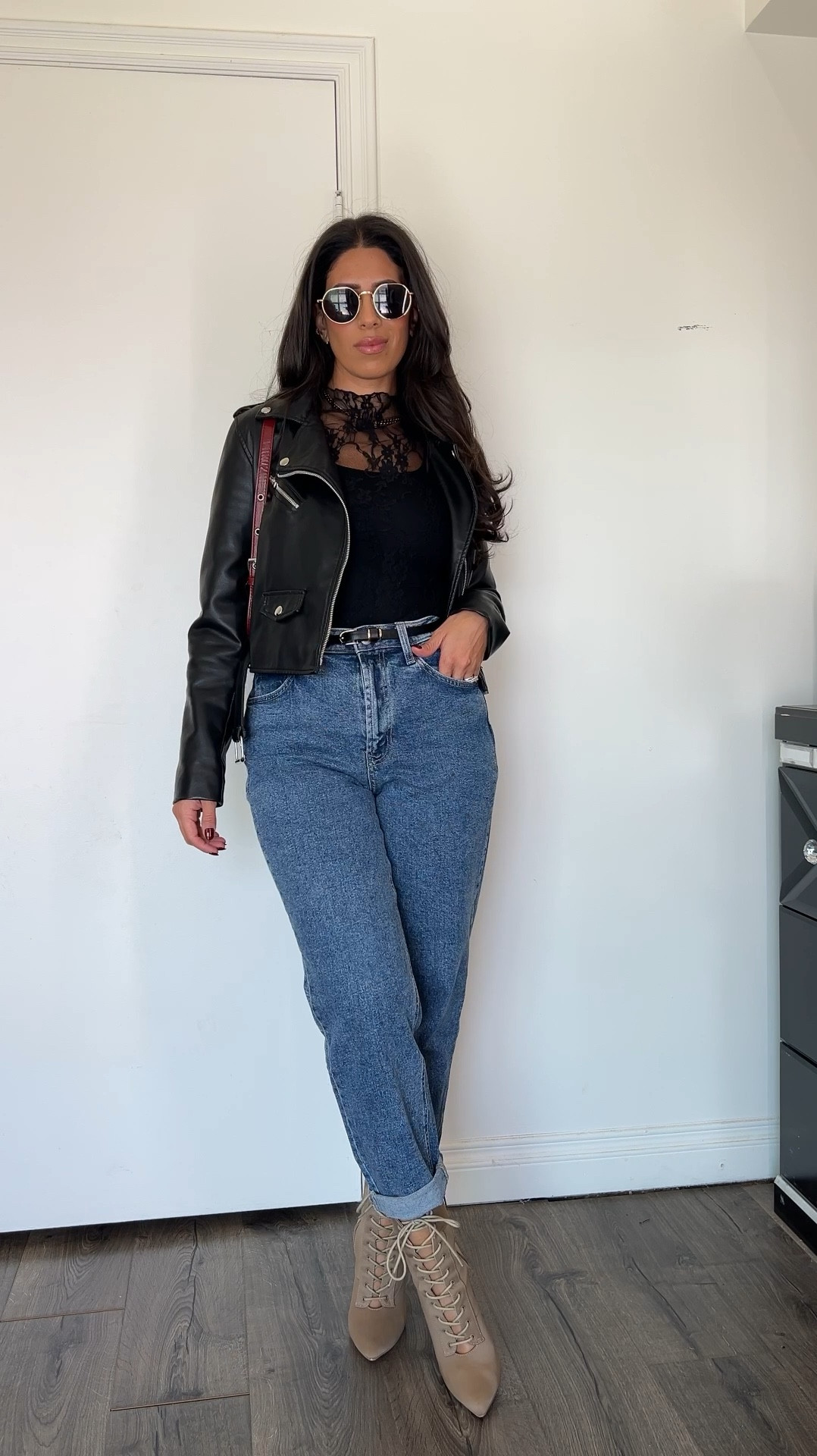 Viral lace top styling pt. 4 
Jeans are from last year Target and sold out, but linked very similar.
Wearing a size 6 in jeans. 
Medium in bodysuit
Medium in lace top
Medium in moto jacket 

#LTKFindsUnder50 #LTKSeasonal #LTKStyleTip