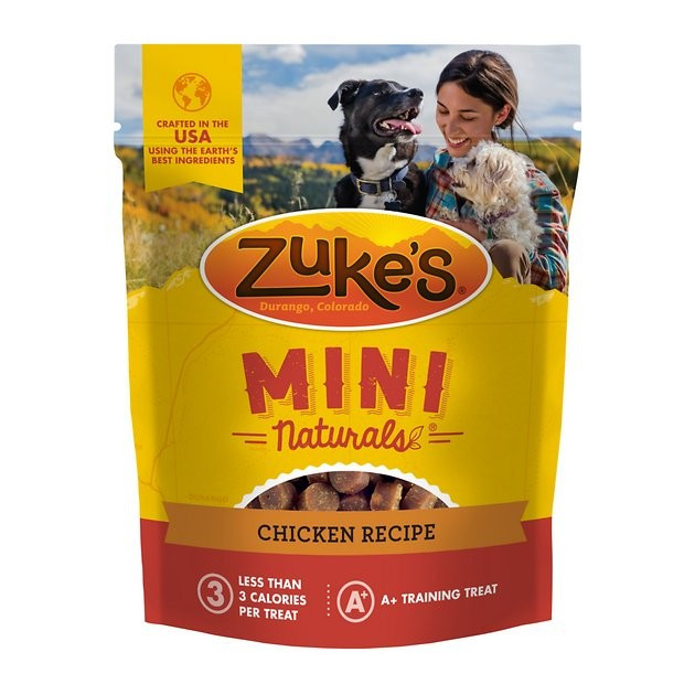 ZUKE'S Mini Naturals Chicken Recipe Training Dog Treats, 6-oz bag - Chewy.com | Chewy.com