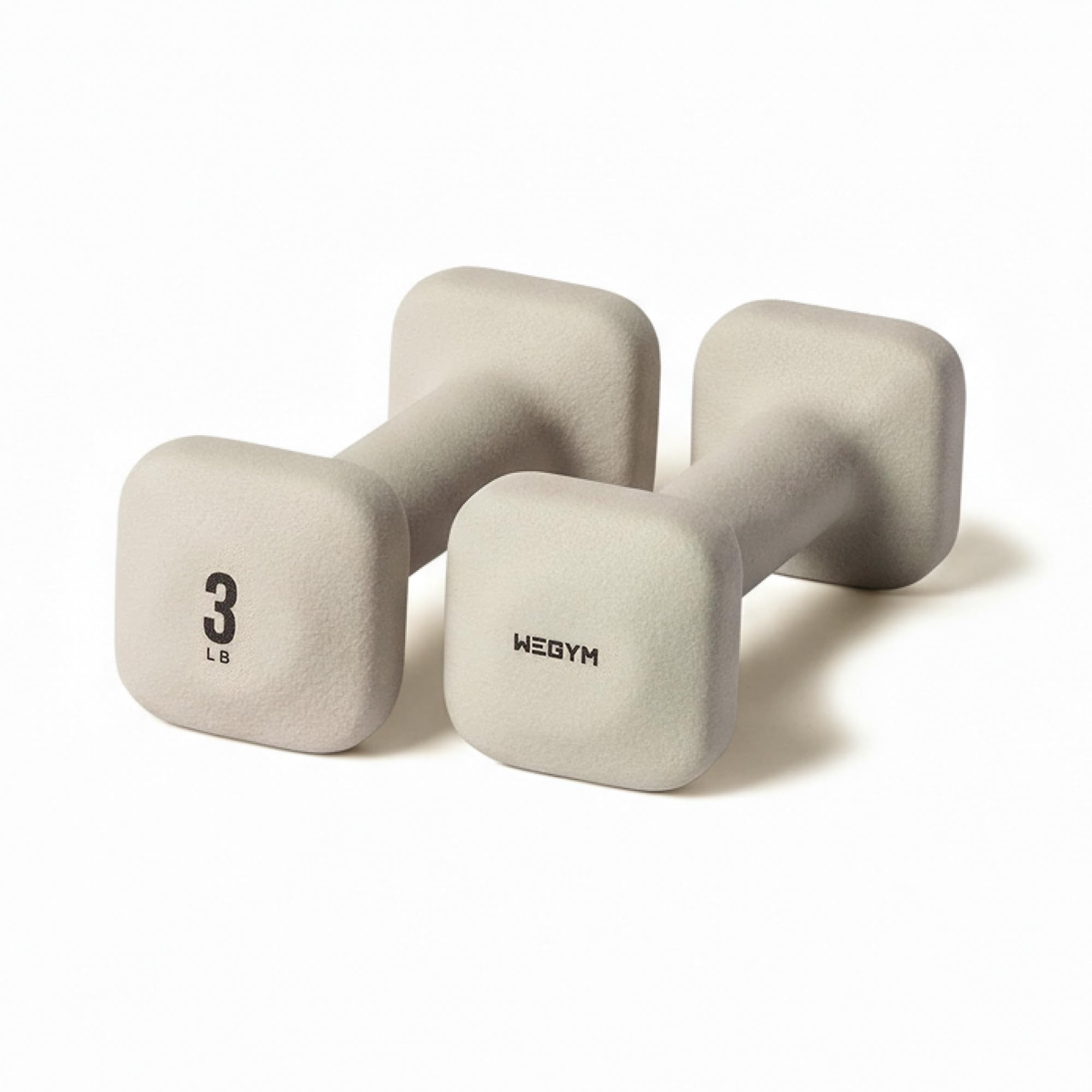 WeGym SafeGrip Square Dumbbells with Anti Slip Handles, Aesthetic Free Weights for Home Workouts, Stable Design Prevents Rolling during Floor Exercises | Amazon (US)