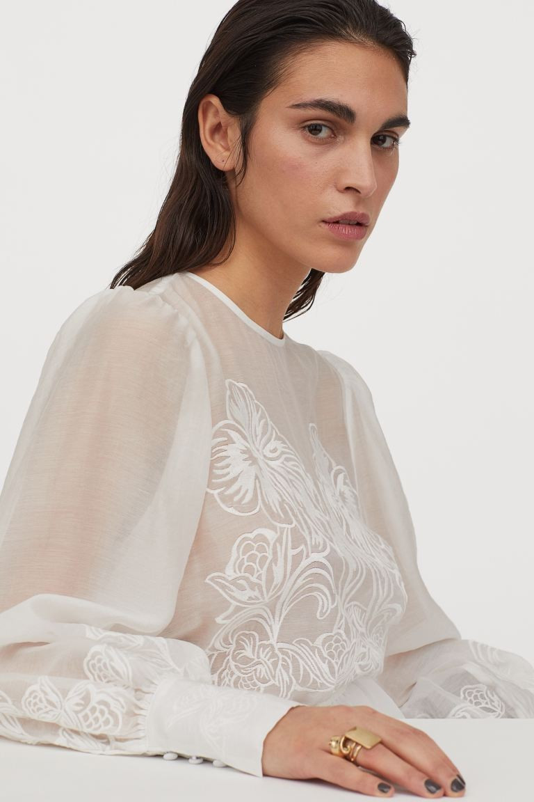 Lyocell-blend blouse | H&M (UK, MY, IN, SG, PH, TW, HK)