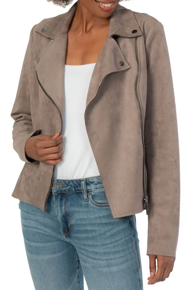 Milana Faux Suede Moto Jacket | Nordstrom